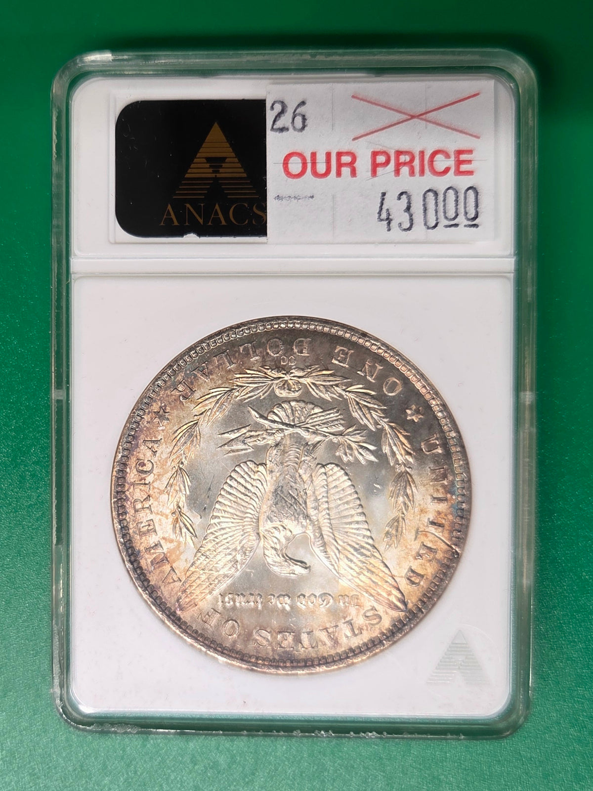 1882 CC Morgan Dollar MS-62 ANACS SOAPBOX