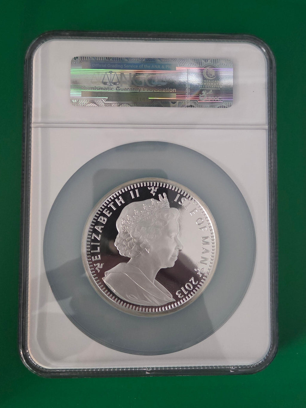 2013 Isle of Man 5 oz  Silver Angel High Relief