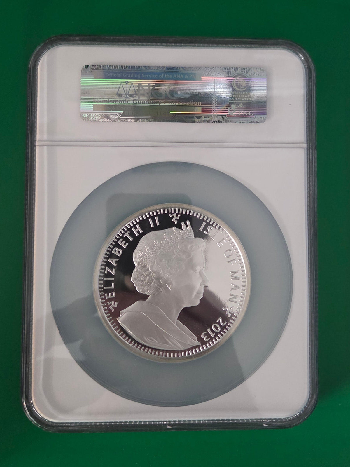 2013 Isle of Man 5 oz  Silver Angel High Relief