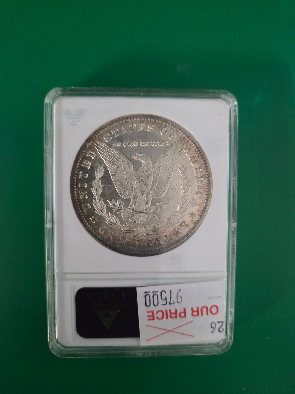 1880 CC  MS 63 ANACS 2ND 8 OVER 7