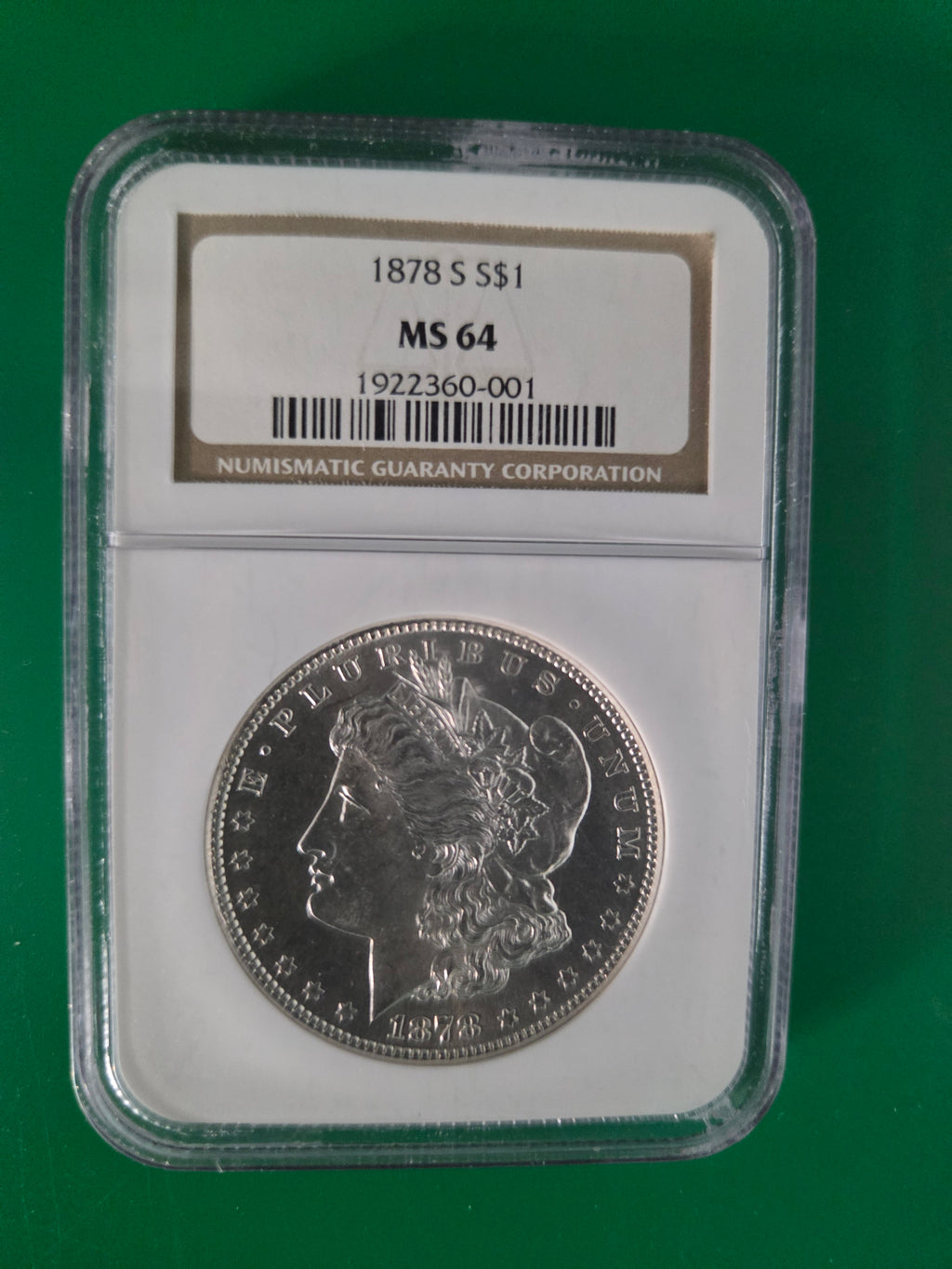 1878 S MORGAN DOLLAR NGC MS-64