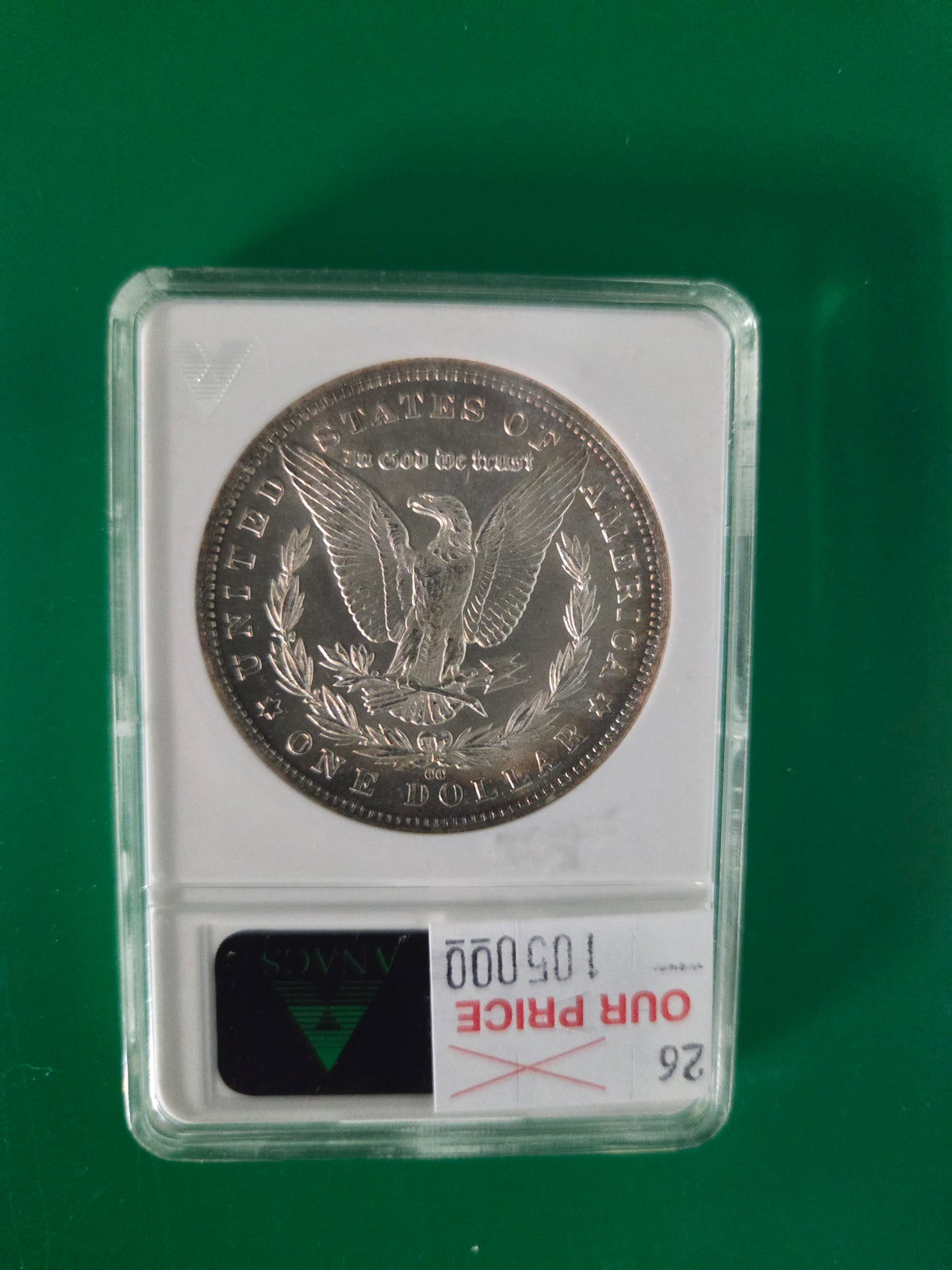 1885 CC MORGAN DOLLAR ANACS MS63