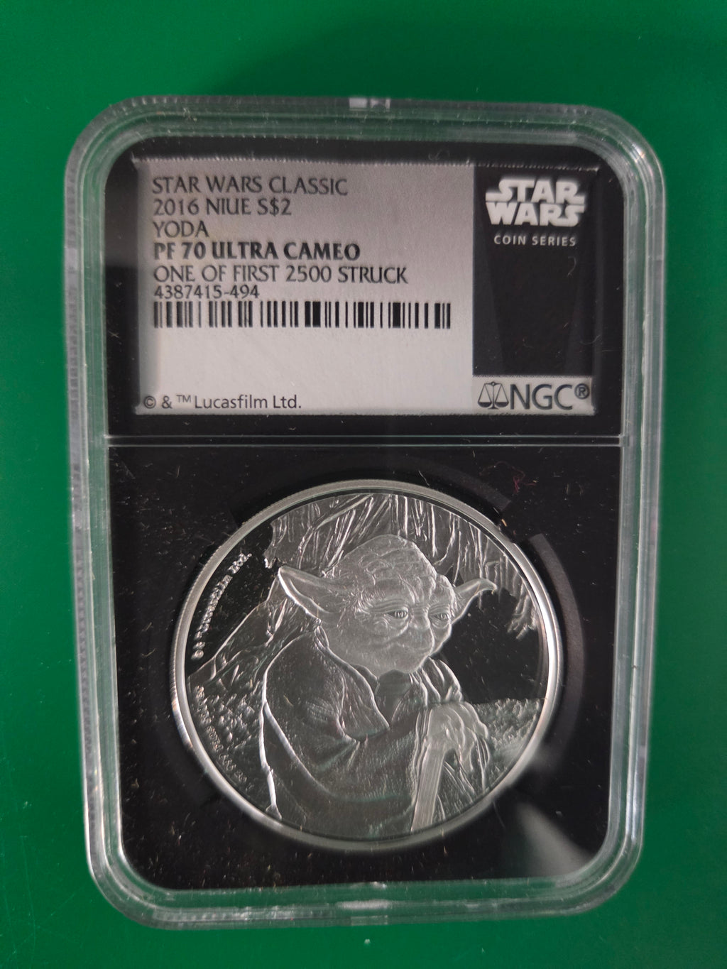 2016 NIUE STARS WARS YODA NGC PF70UCAM