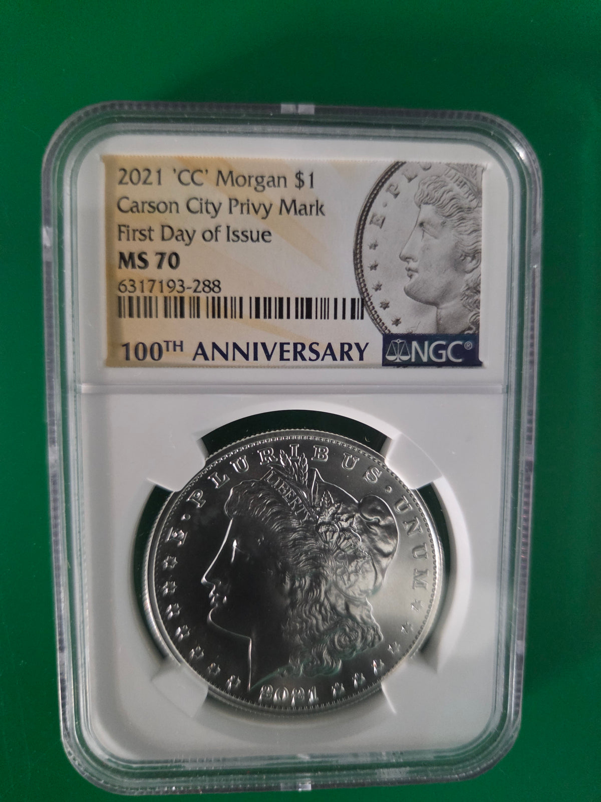 2021 CC MORGAN DOLLAR PRIVY MARK NGC MS70