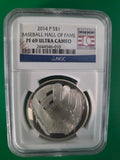 2014 P BASEBALL HALL OF FAME DOLLAR NGC PRF 69 UC