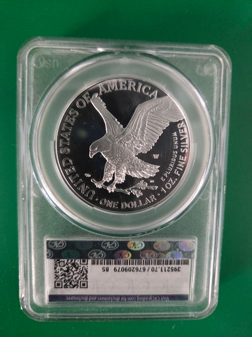 1776-2026 W SILVER EAGLE CAC 70 DCAM