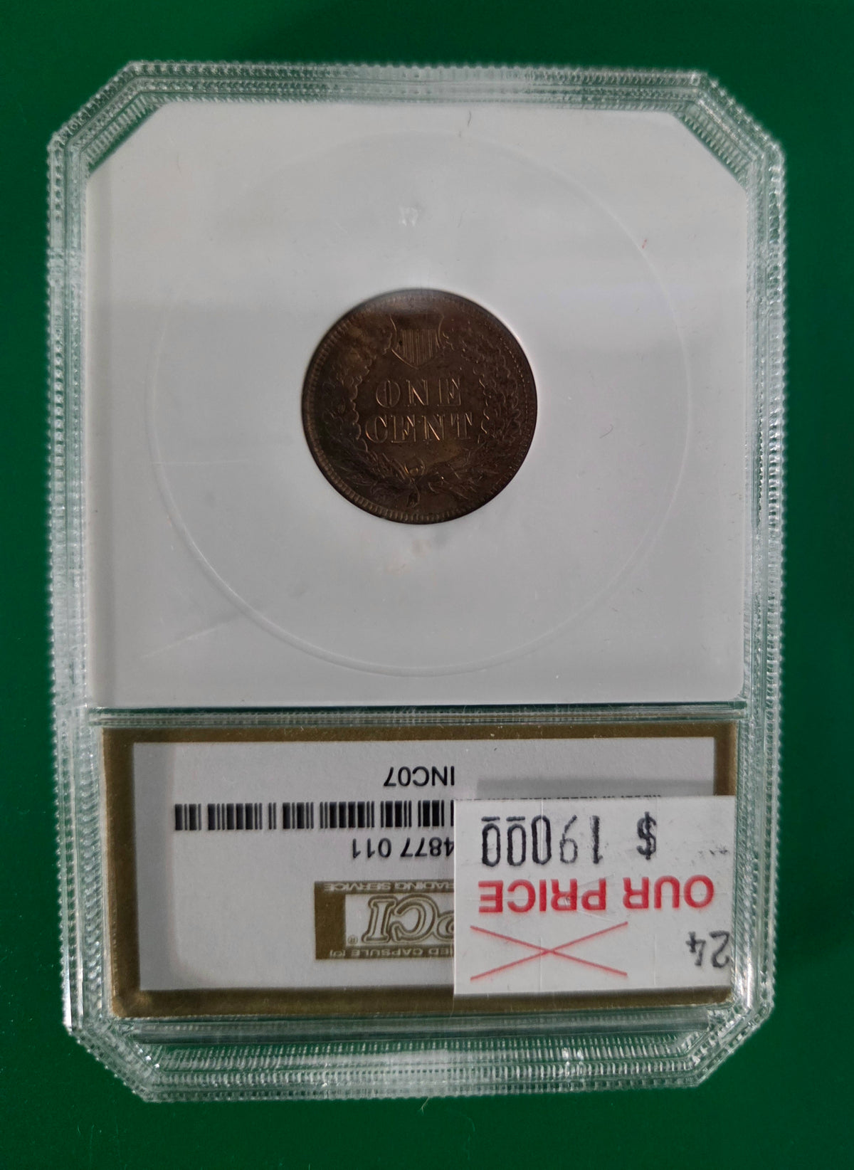 1907 INDIAN CENT  PCI MS64 RED