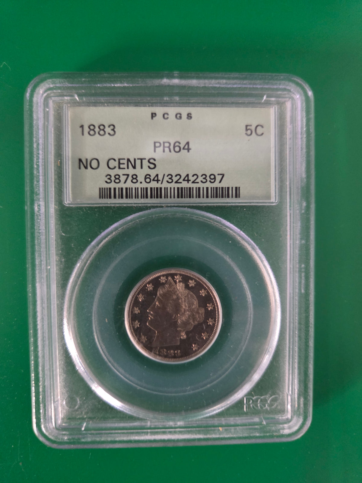 1883 N/C LIBERTY NICKEL  PCGS PR64