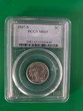 1937 S BUFFALO NICKEL PCGS MS65