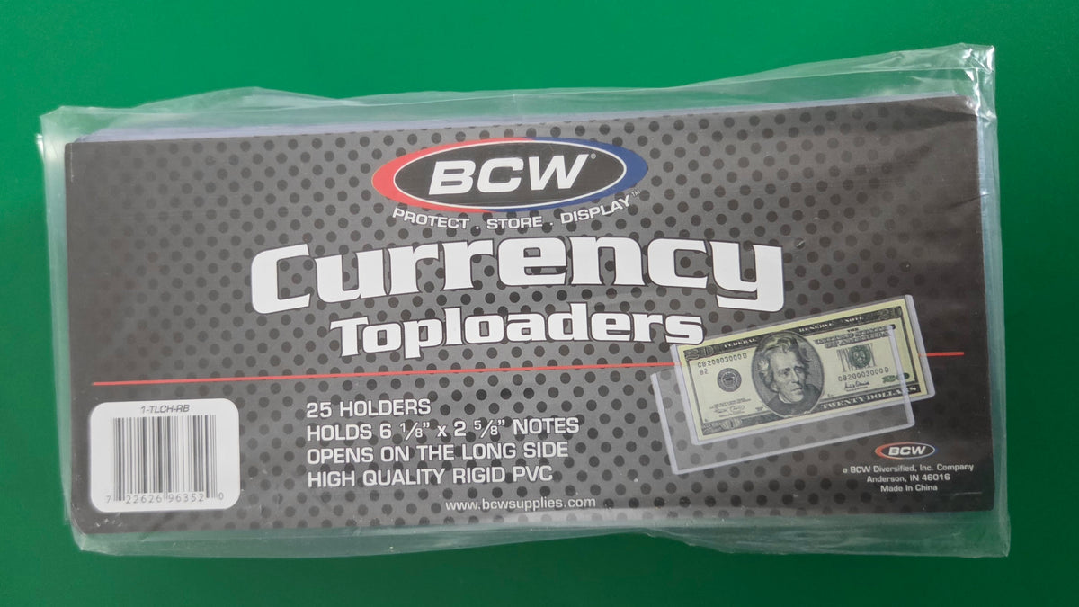 TOP LOADING MEDIUM CURRENCY HOLDER PACK OF 25