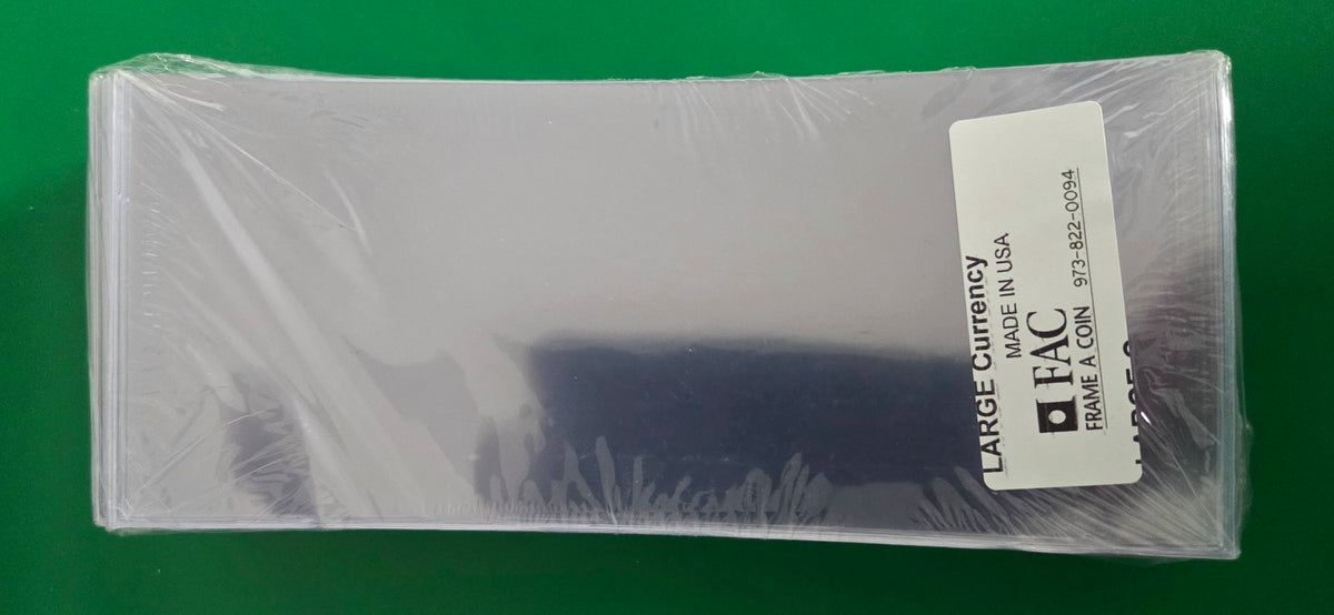 LARGE CURRENCY SLEEVES 100PK