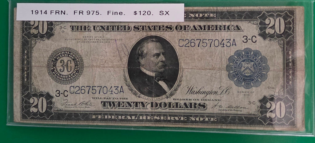 1914 FEDERAL RESERVE NOTE   FR 975
