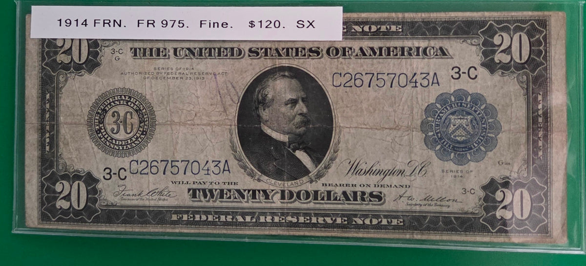 1914 FEDERAL RESERVE NOTE   FR 975