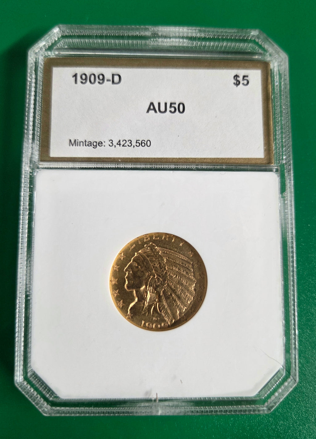 1909 D  PCI AU 50