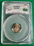 2025 GOLD EAGLE 1/10 CAC MS 70
