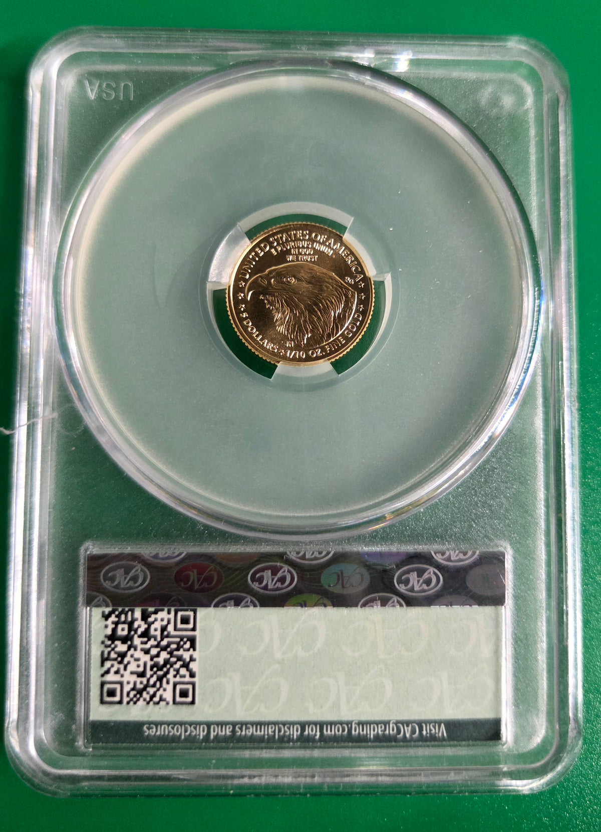 2025 GOLD EAGLE 1/10 CAC MS 70