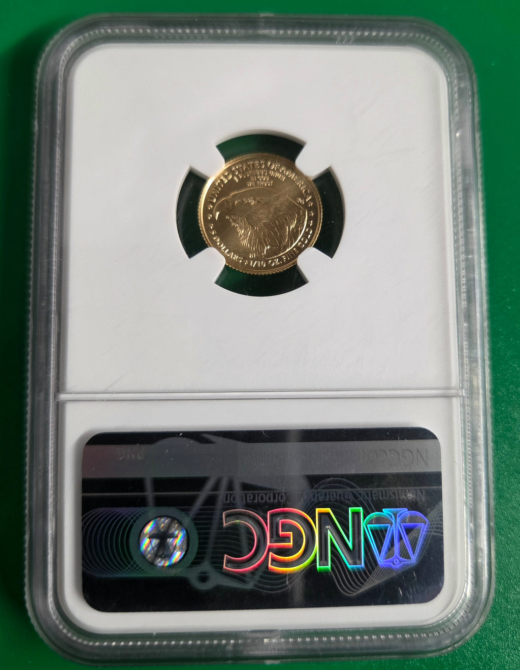 2021 GOLD EAGLE 1/10 NGC MS 70