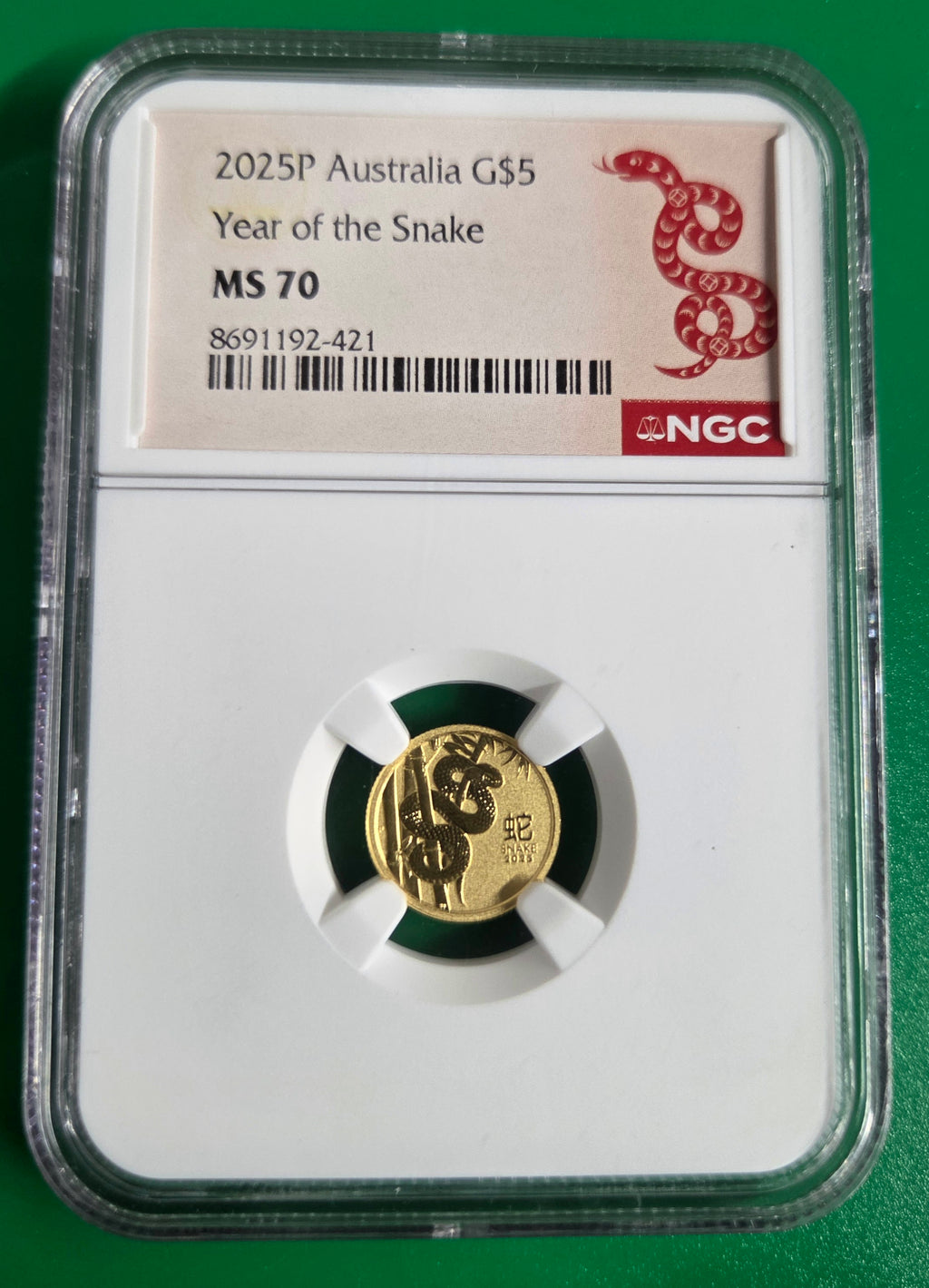 2025 P AUSTRALIA G$5 NGC MS 70