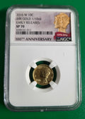 2016 W 1/10 GOLD NGC SP 70